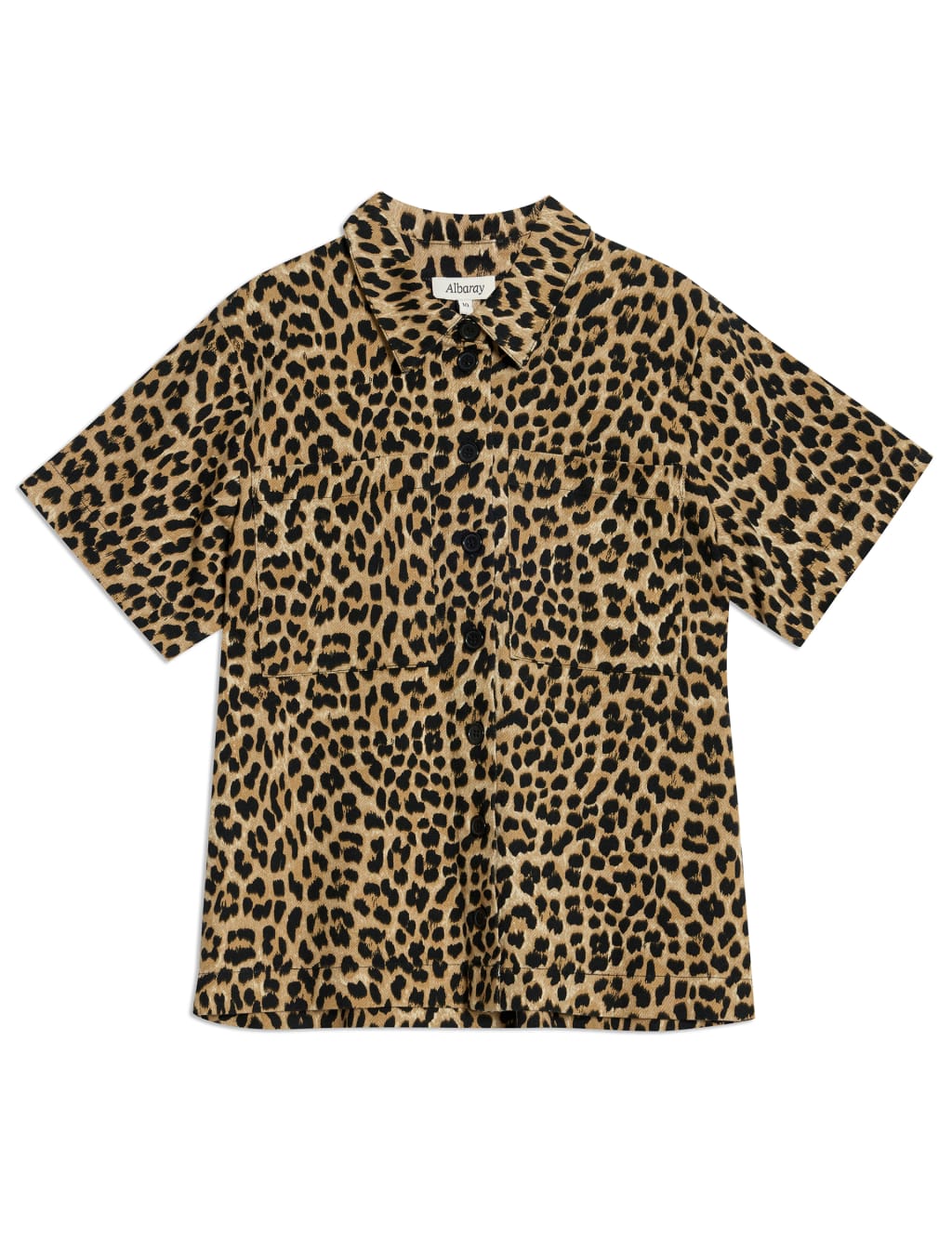 Cotton Rich Animal Print Collared Shirt 2 of 5