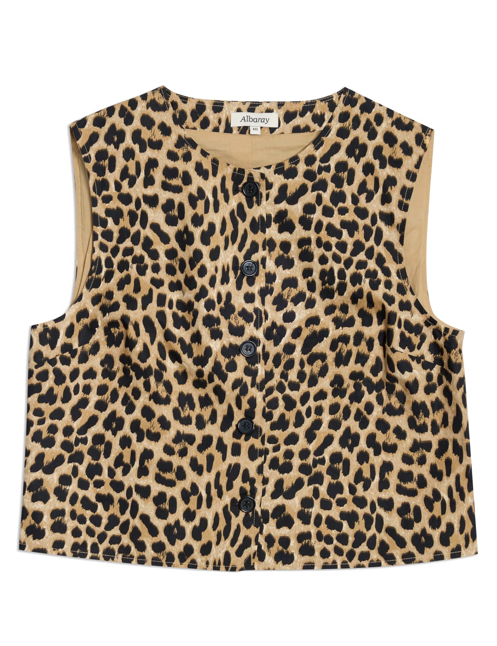 Pure Cotton Animal Print Vest 2 of 6