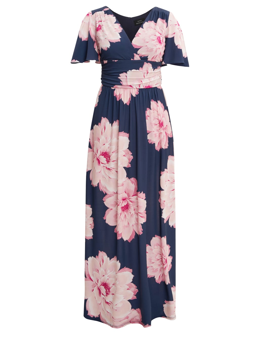 Floral V-Neck Maxi Waisted Dress 2 of 4