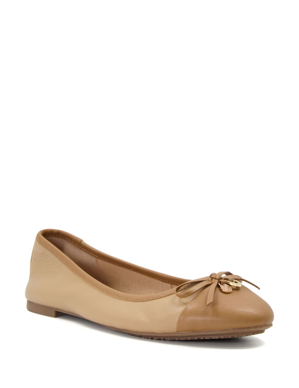 Leather Bow Flat Ballet Pumps 2 of 5