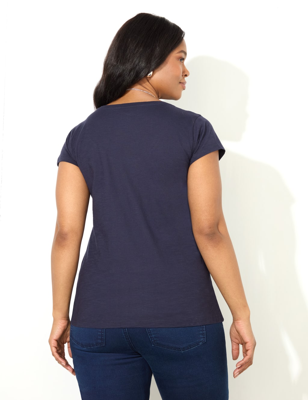 Pure Cotton Scoop Neck T-Shirt 3 of 3