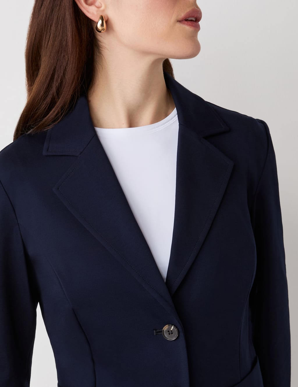 Ponte Jersey Single Breasted Blazer 3 of 5