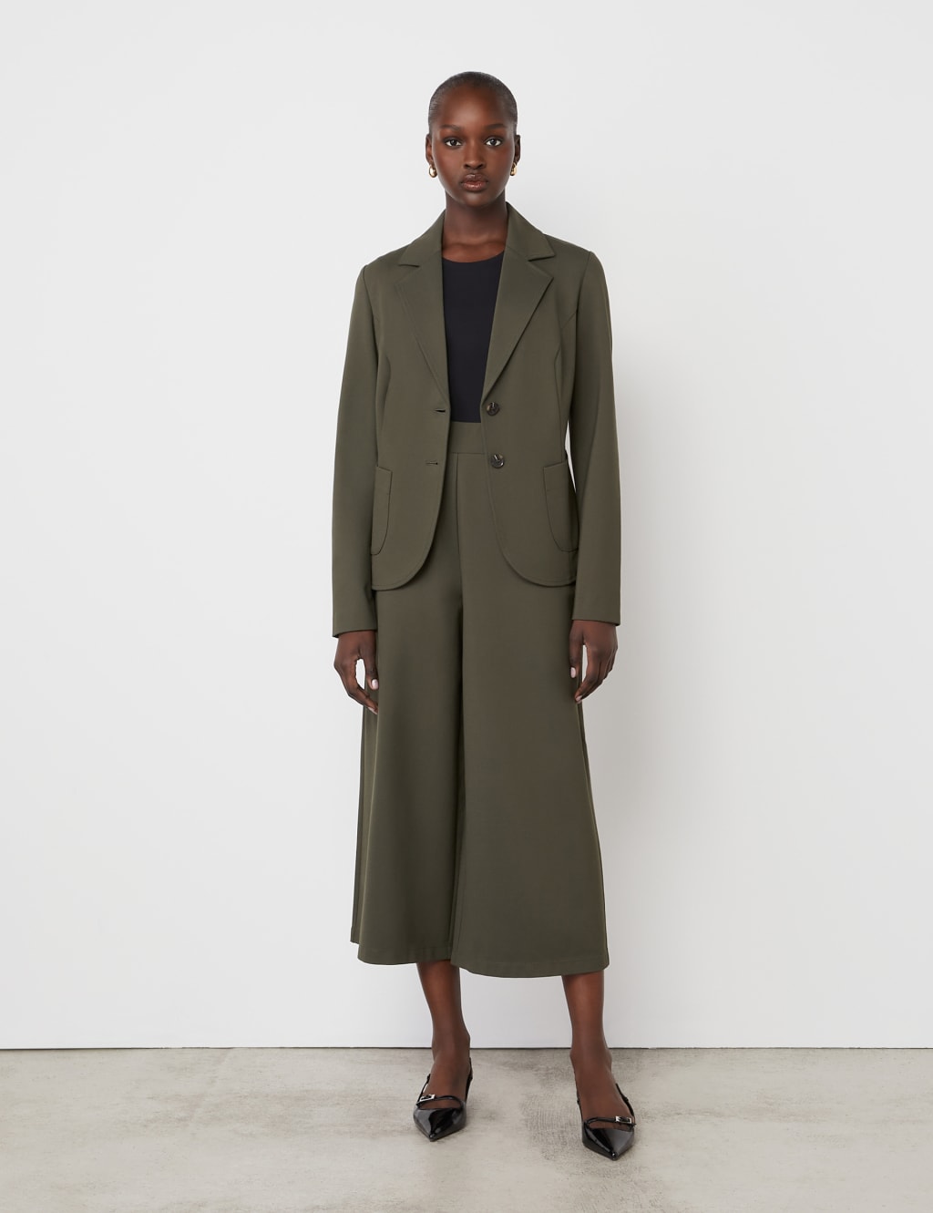 Ponte Jersey Single Breasted Blazer 2 of 4
