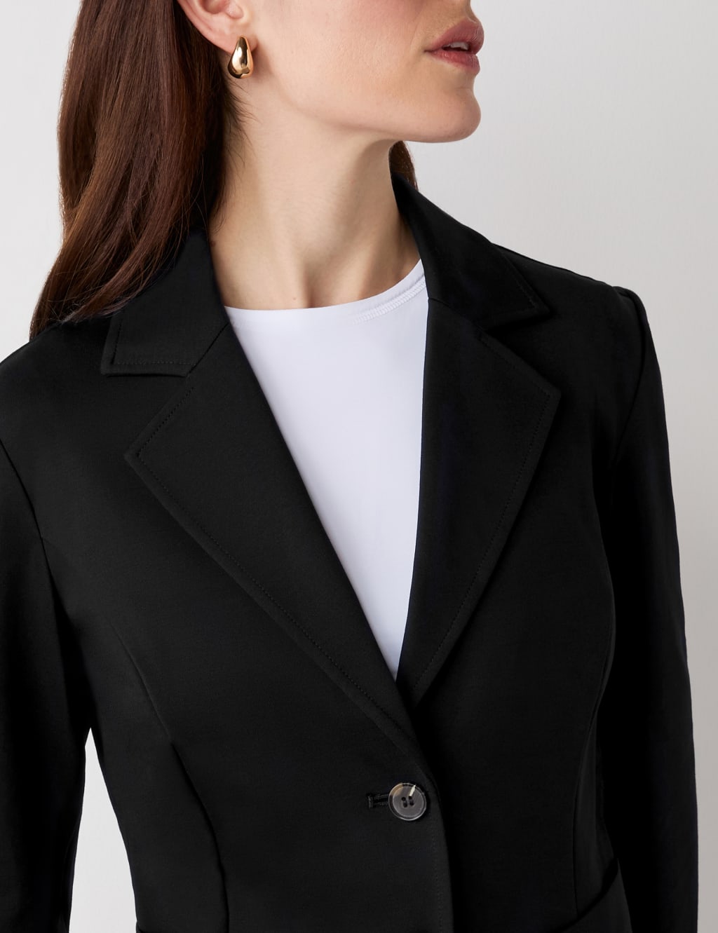 Ponte Jersey Single Breasted Blazer 4 of 5