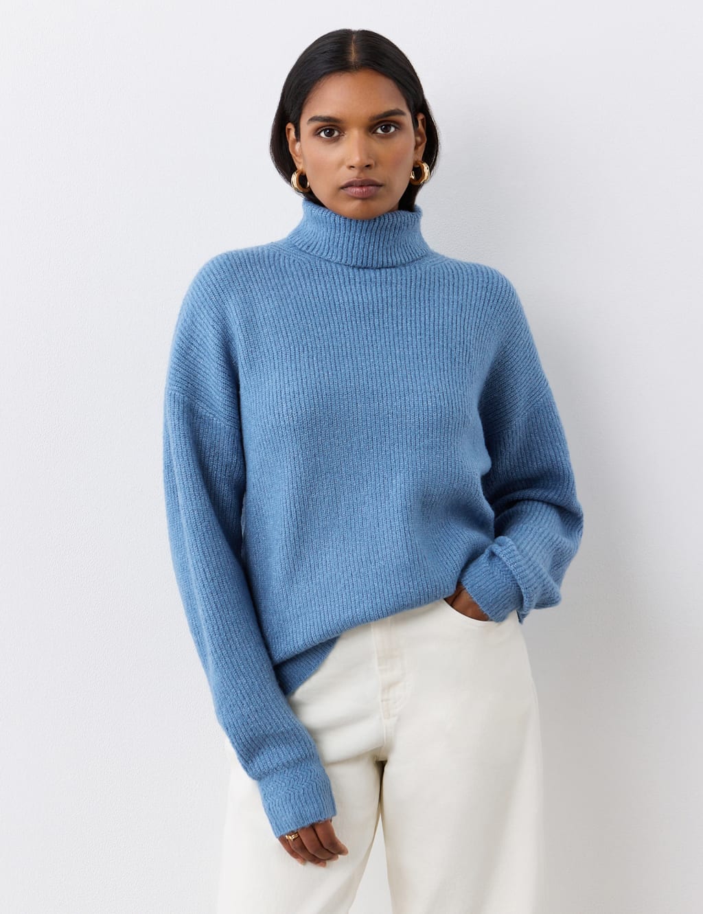 Roll Neck Split Hem Jumper 1 of 4