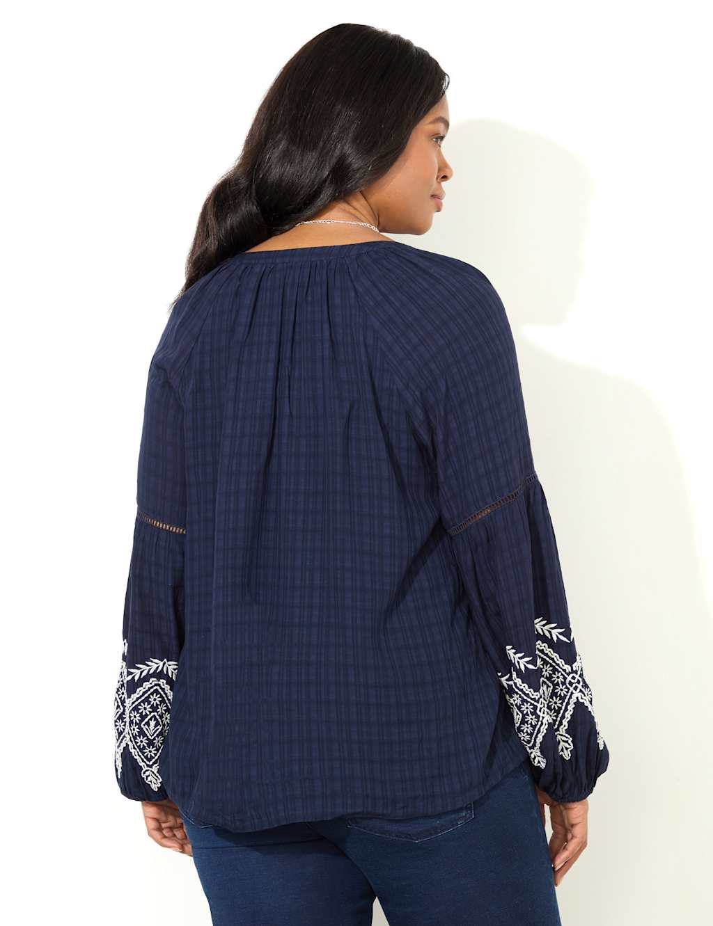 Embroidered V-Neck Top 5 of 5