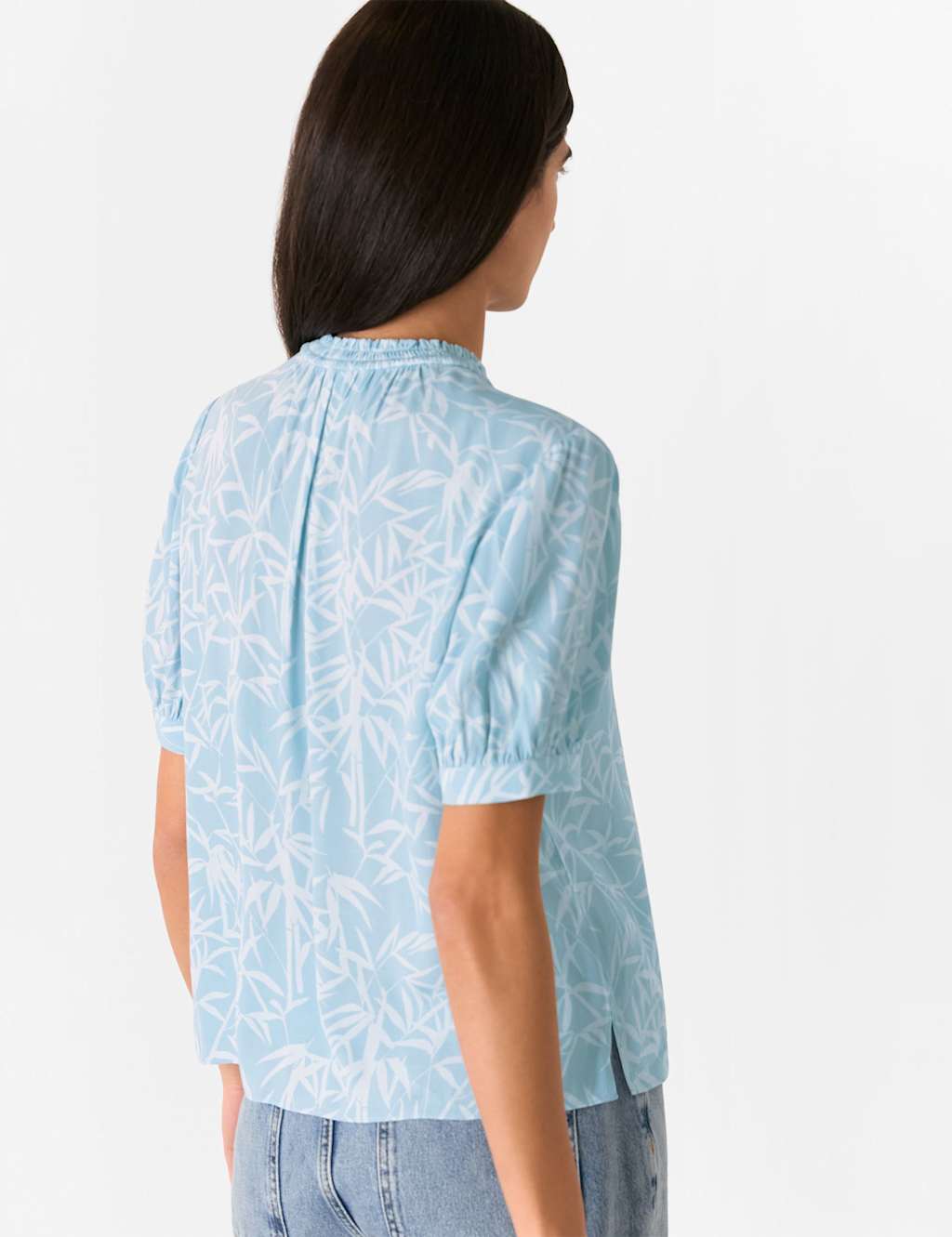 Print Tie Neck Blouse 3 of 4