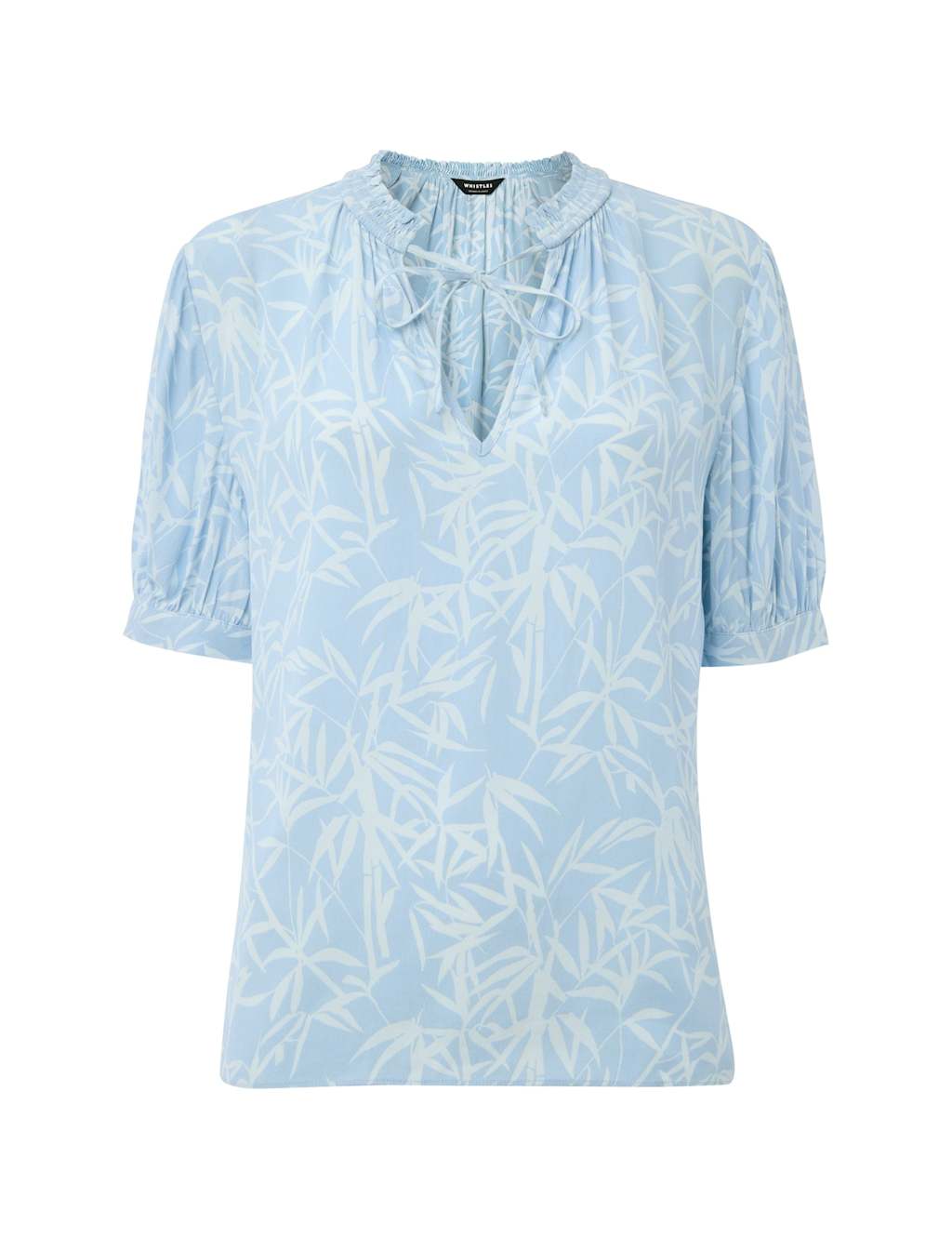 Print Tie Neck Blouse 2 of 4