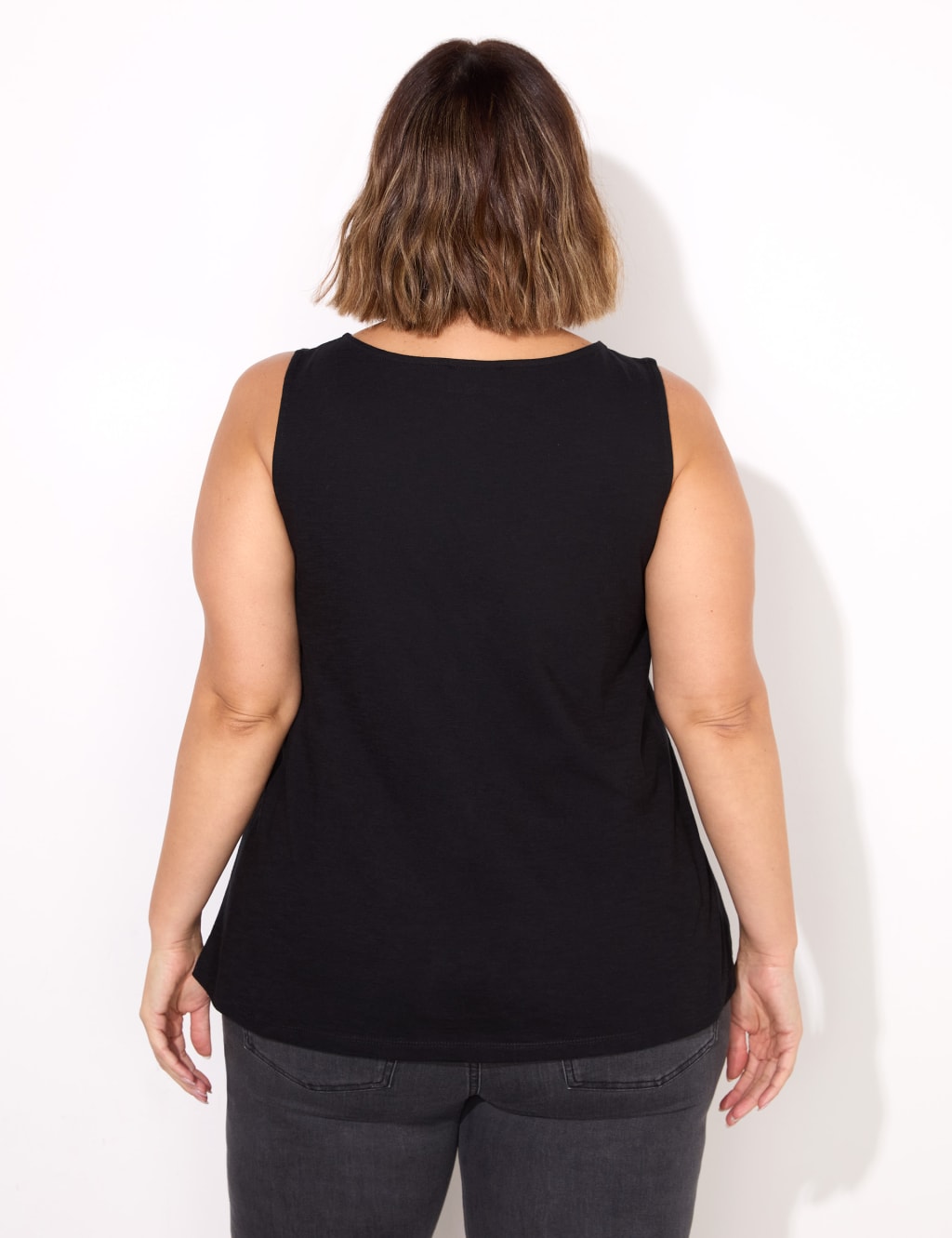 Pure Cotton Round Neck Vest Top 3 of 3