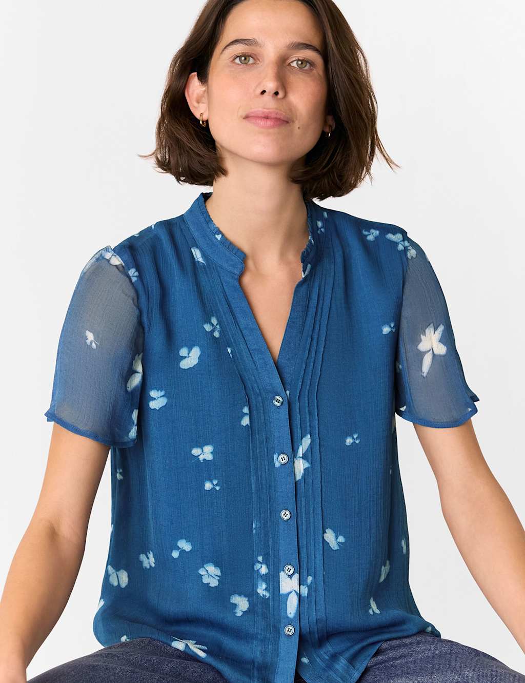 Floral V-Neck Blouse 4 of 4
