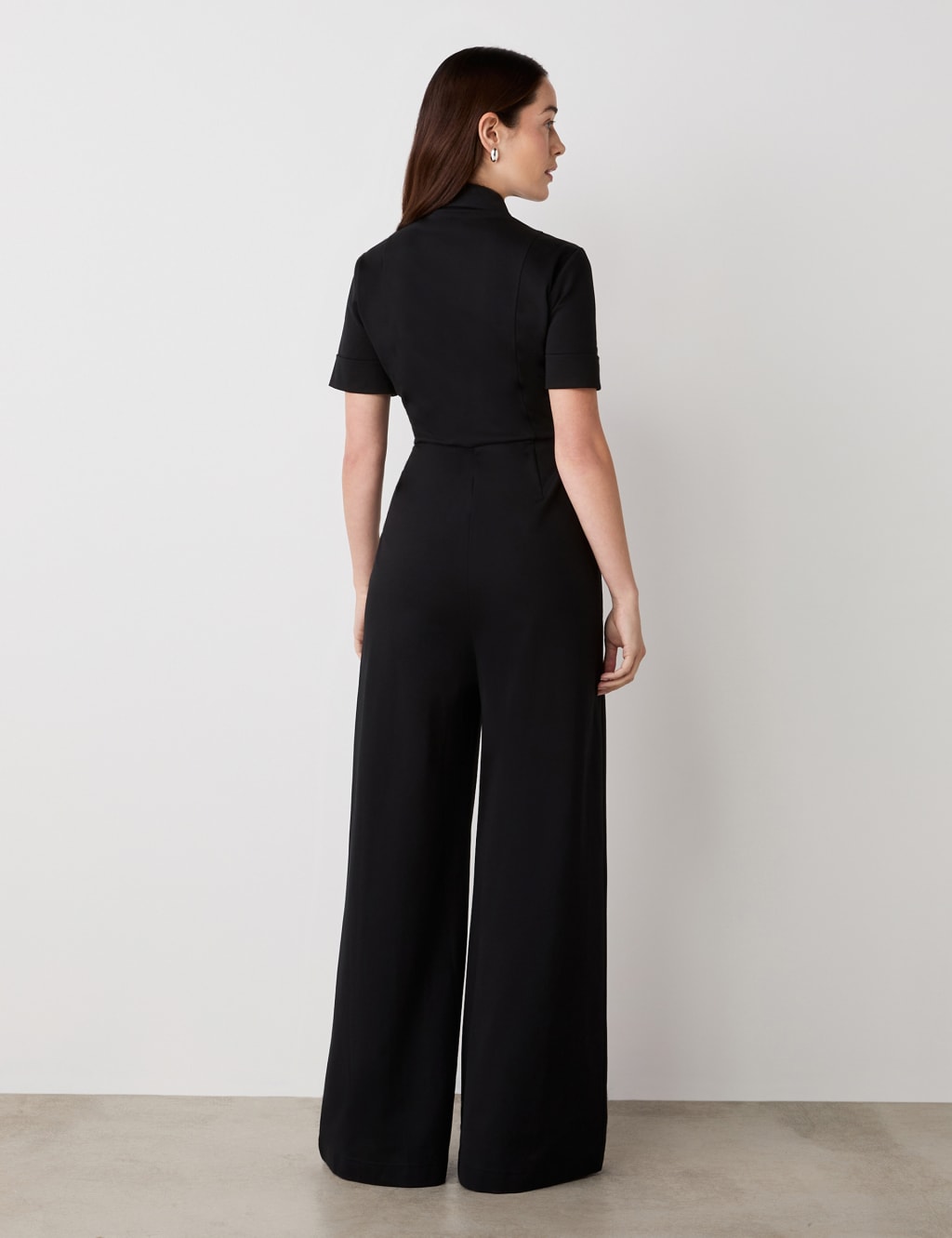 Jersey Short Sleeve Jumpsuit 2 of 3