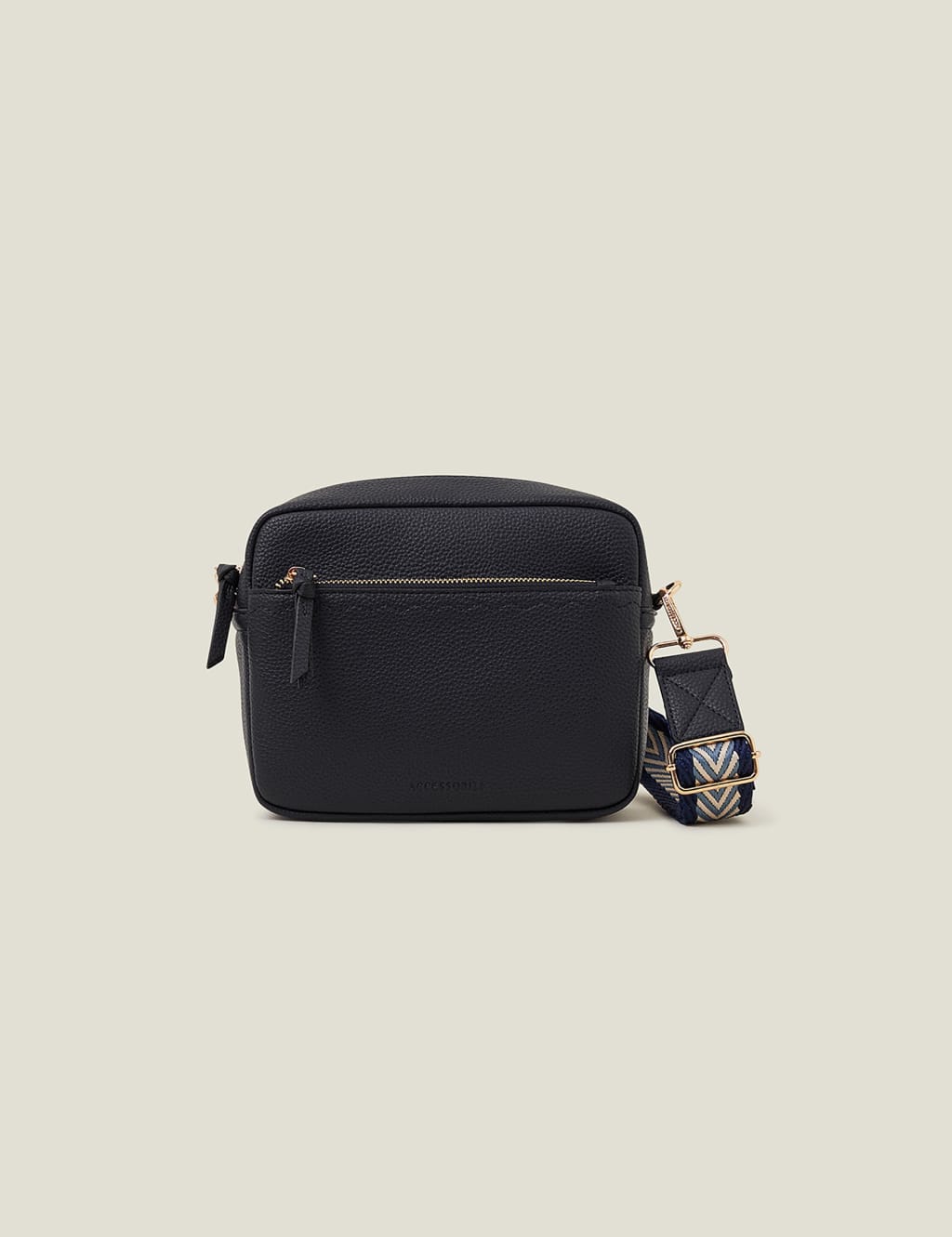 Faux Leather Cross Body Camera Bag