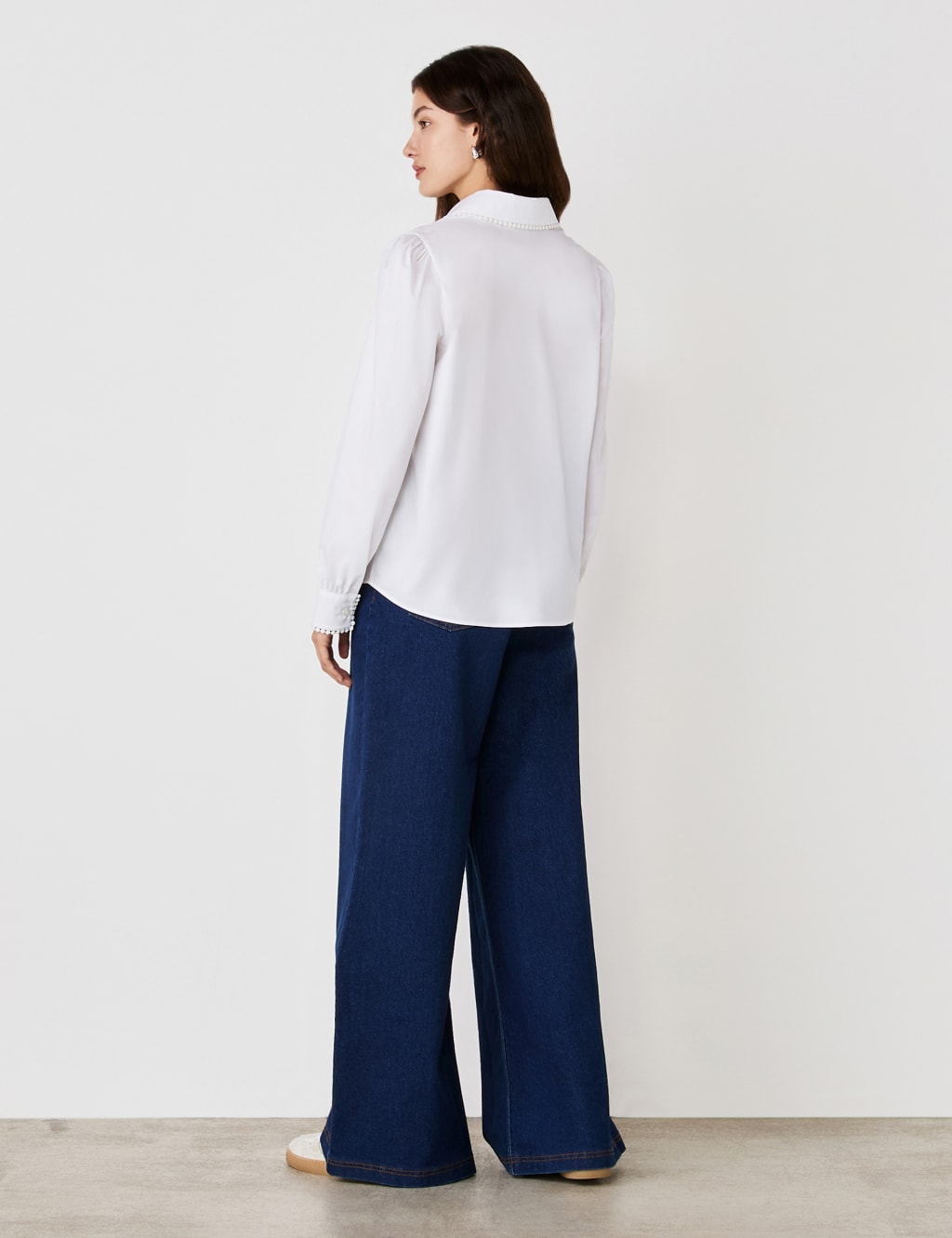 Cotton Rich Pintuck Blouson Sleeve Shirt 2 of 4