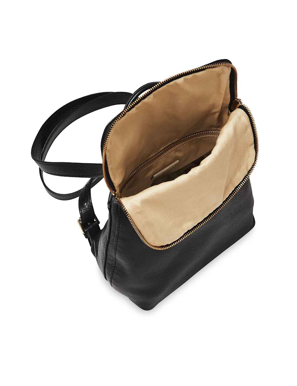 Leather Zip Detail Mini Backpack 2 of 3