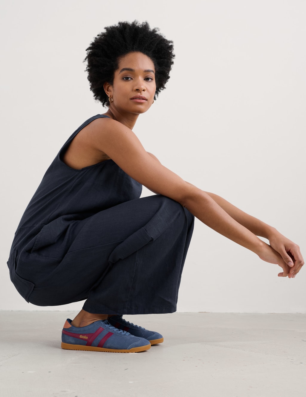 Pure Linen Sleeveless Jumpsuit 3 of 4