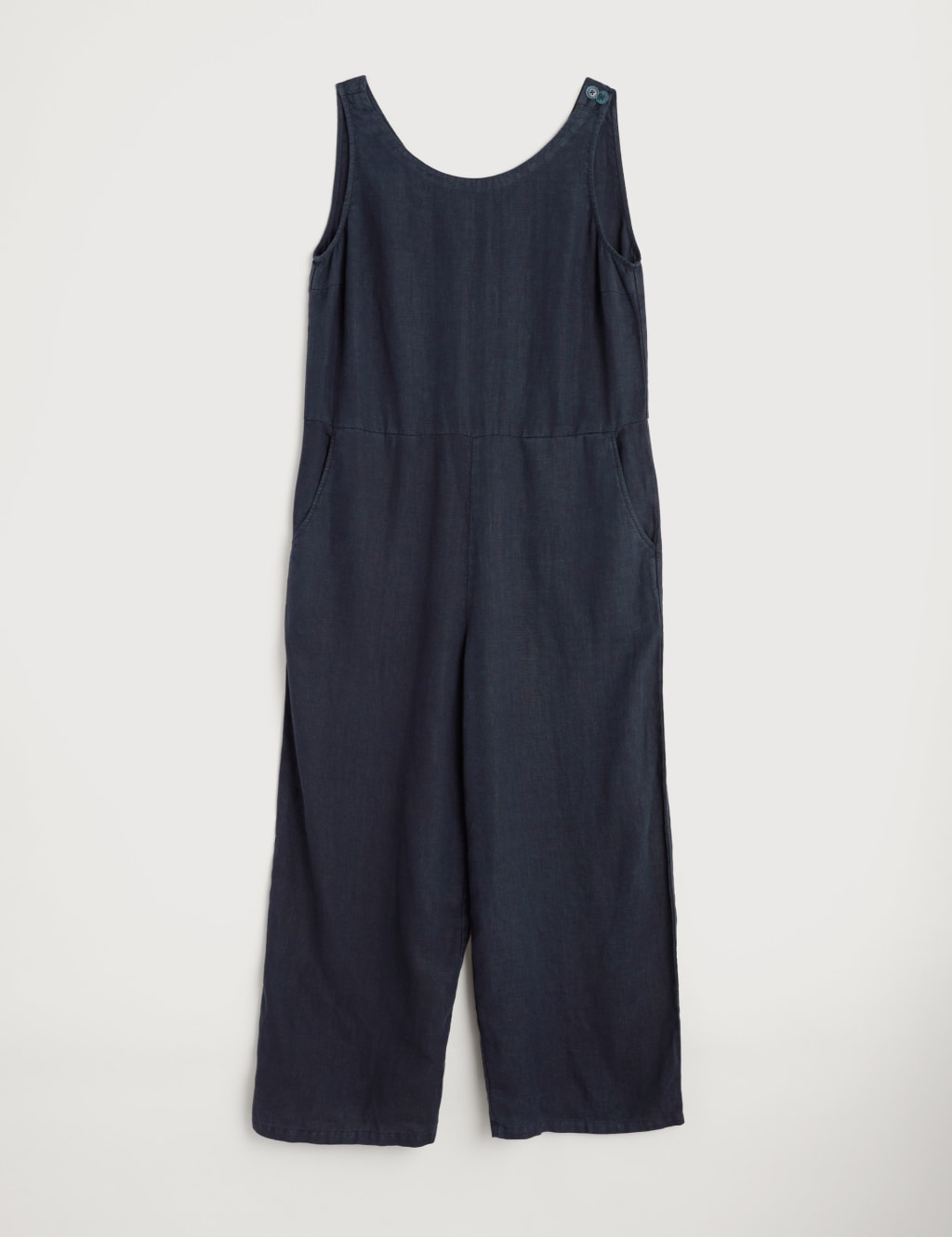 Pure Linen Sleeveless Jumpsuit 2 of 4