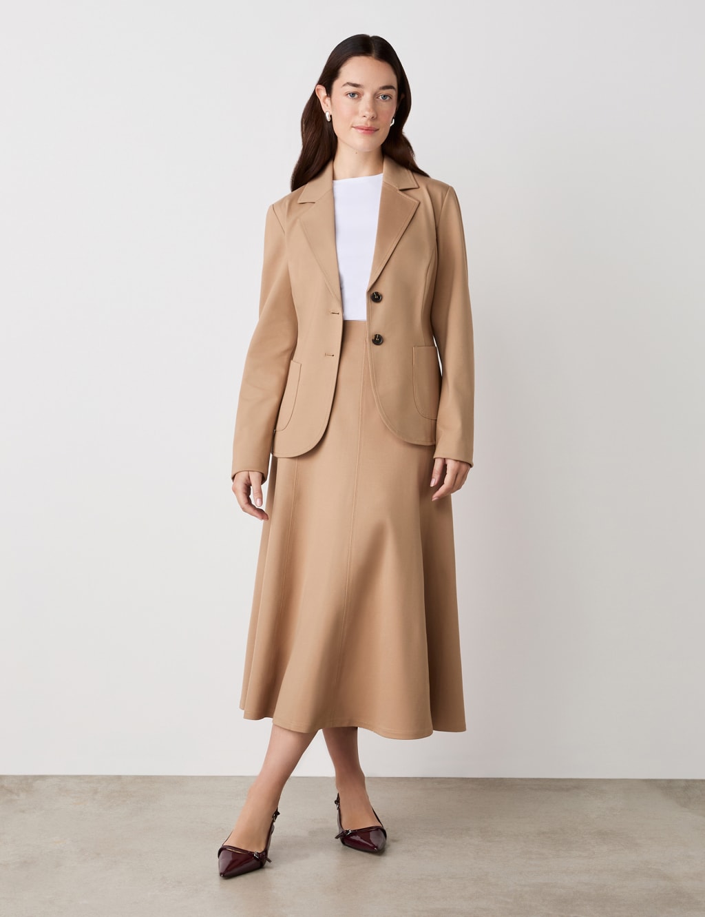 Jersey Midi Skirt 3 of 4