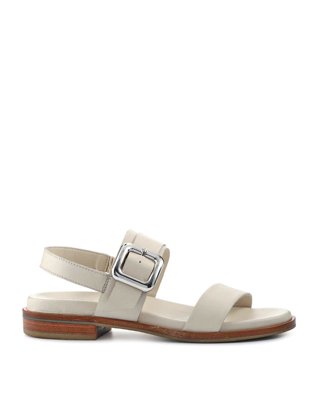 Leather Buckle Ankle Strap Sandals 2 of 6
