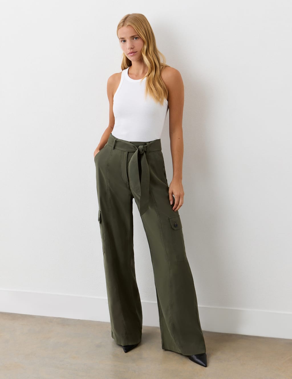 Cargo Belted Wide Leg Trousers 4 of 4