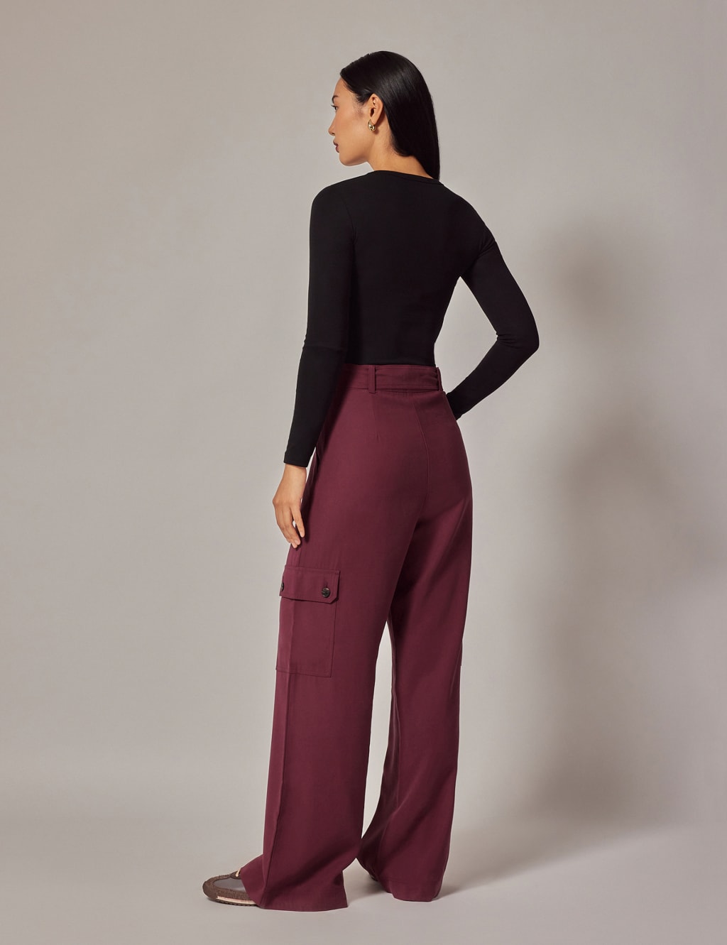 Cargo Belted Wide Leg Trousers 2 of 4