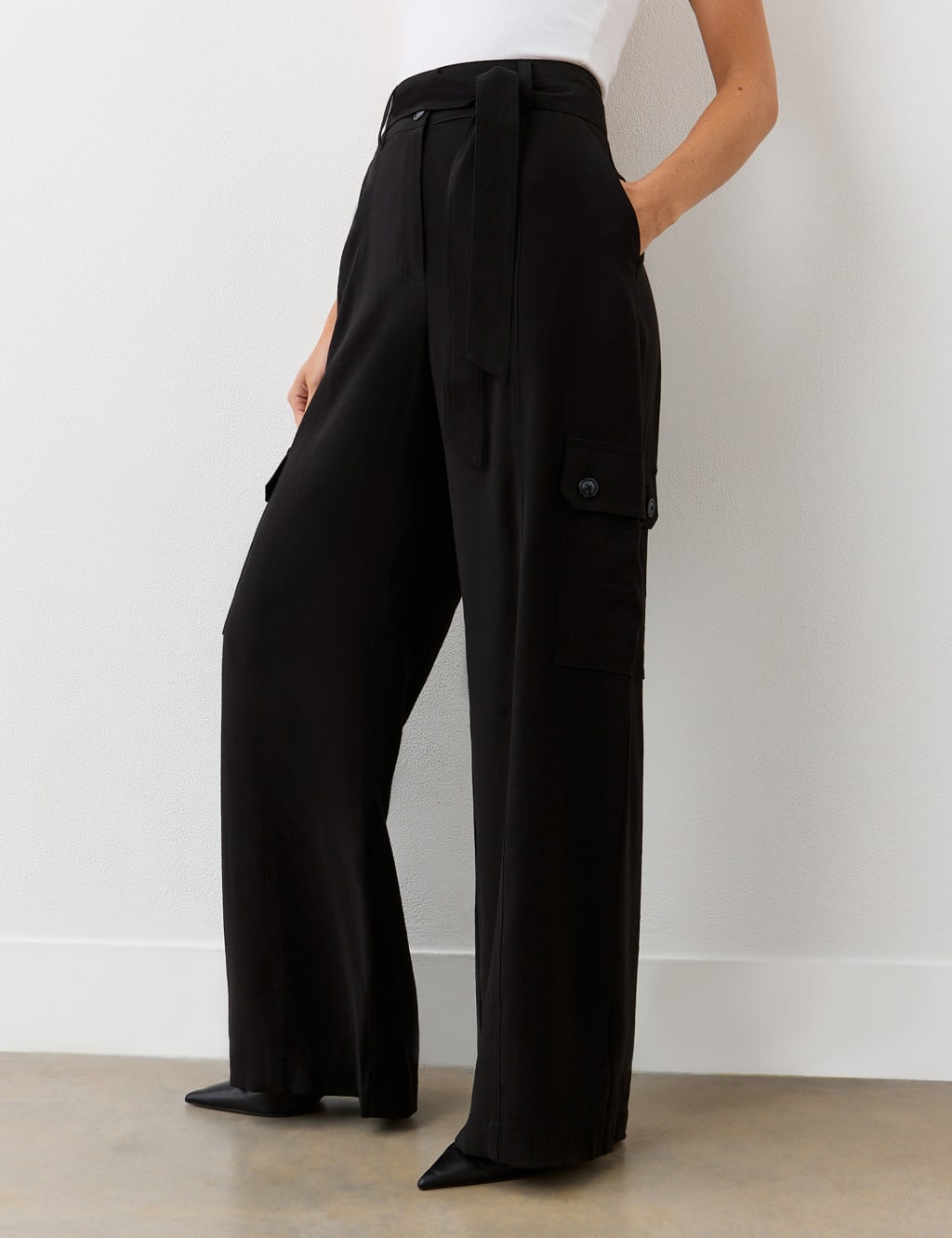 Cargo Belted Wide Leg Trousers 2 of 4
