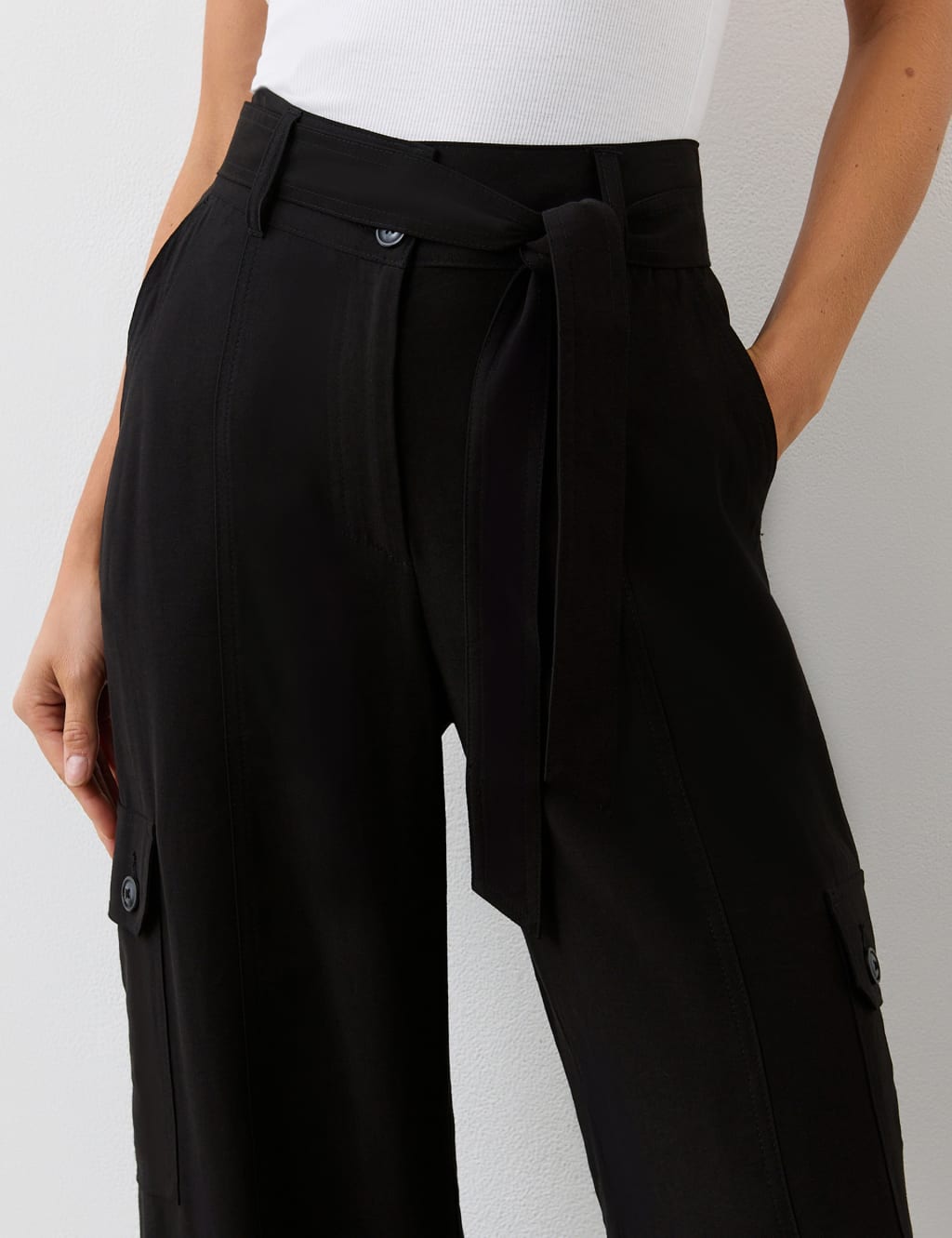 Cargo Belted Wide Leg Trousers 3 of 4