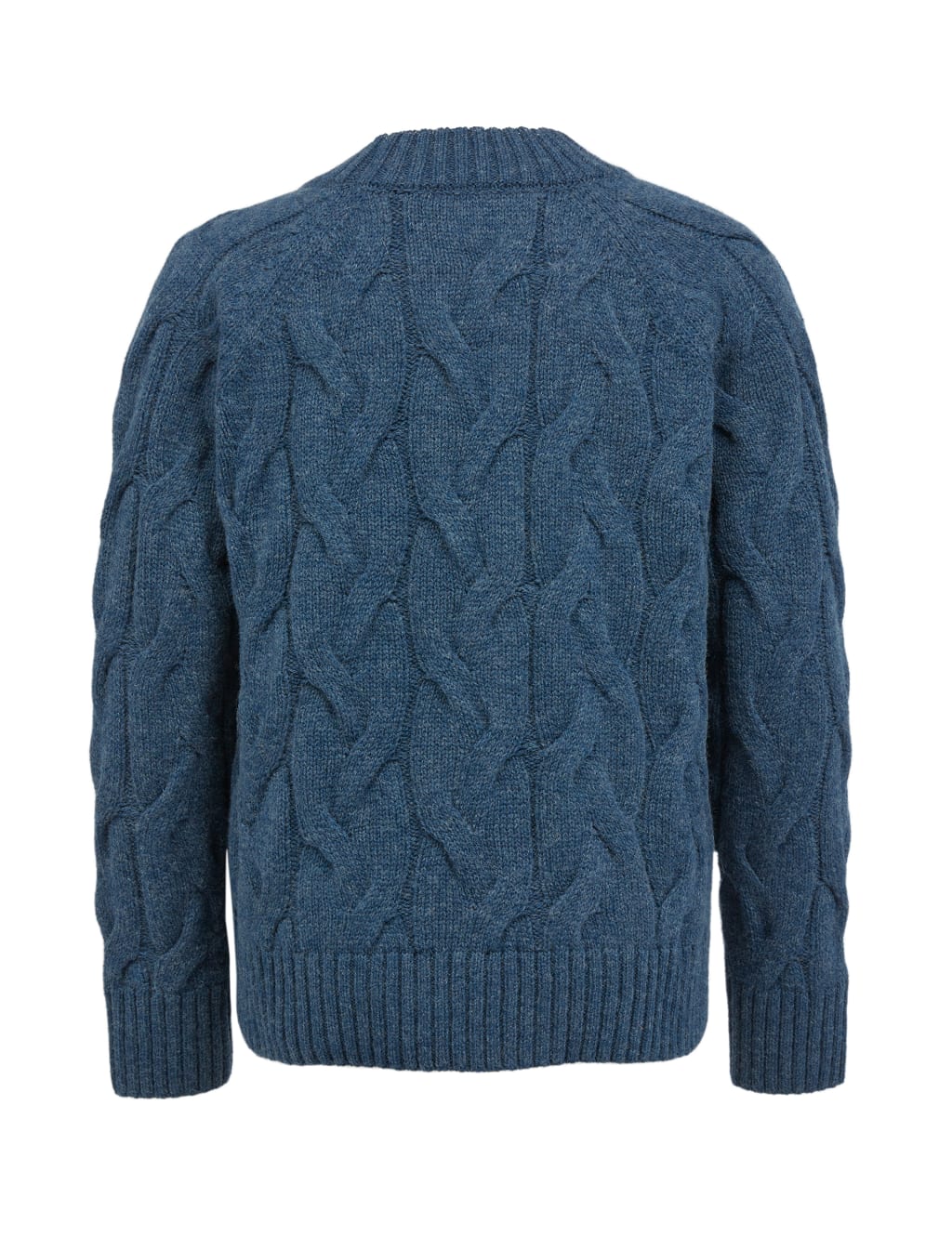 Linen Blend Cable Knit Relaxed Jumper