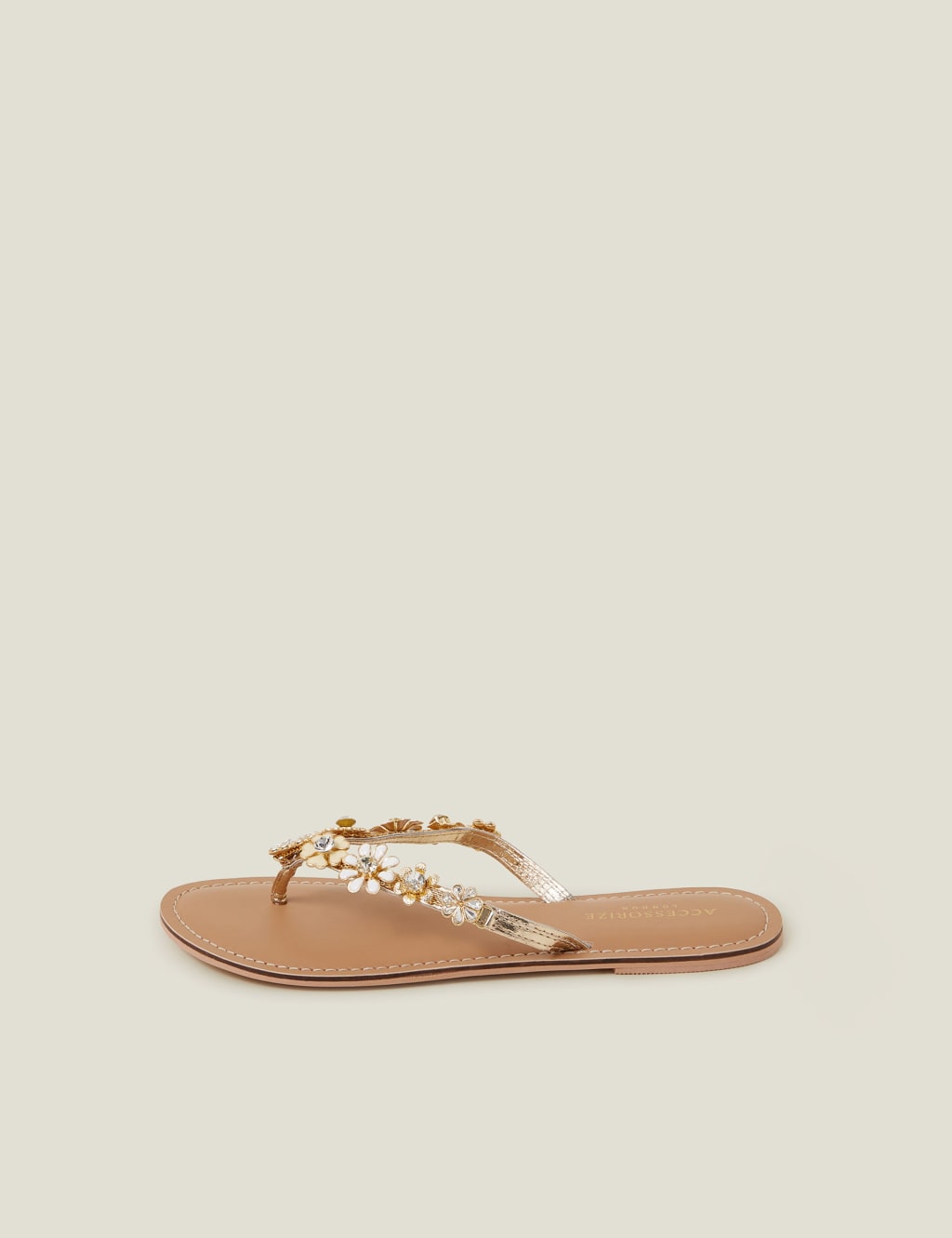 Floral Flat Flipflop Sandals 3 of 4