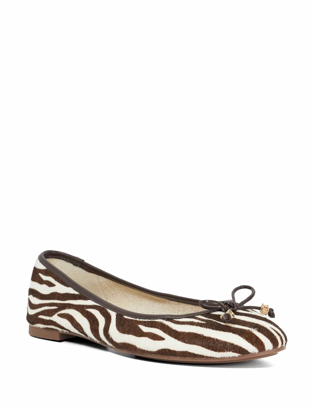 Leather Charm Trim Ballet Pumps 3 of 5