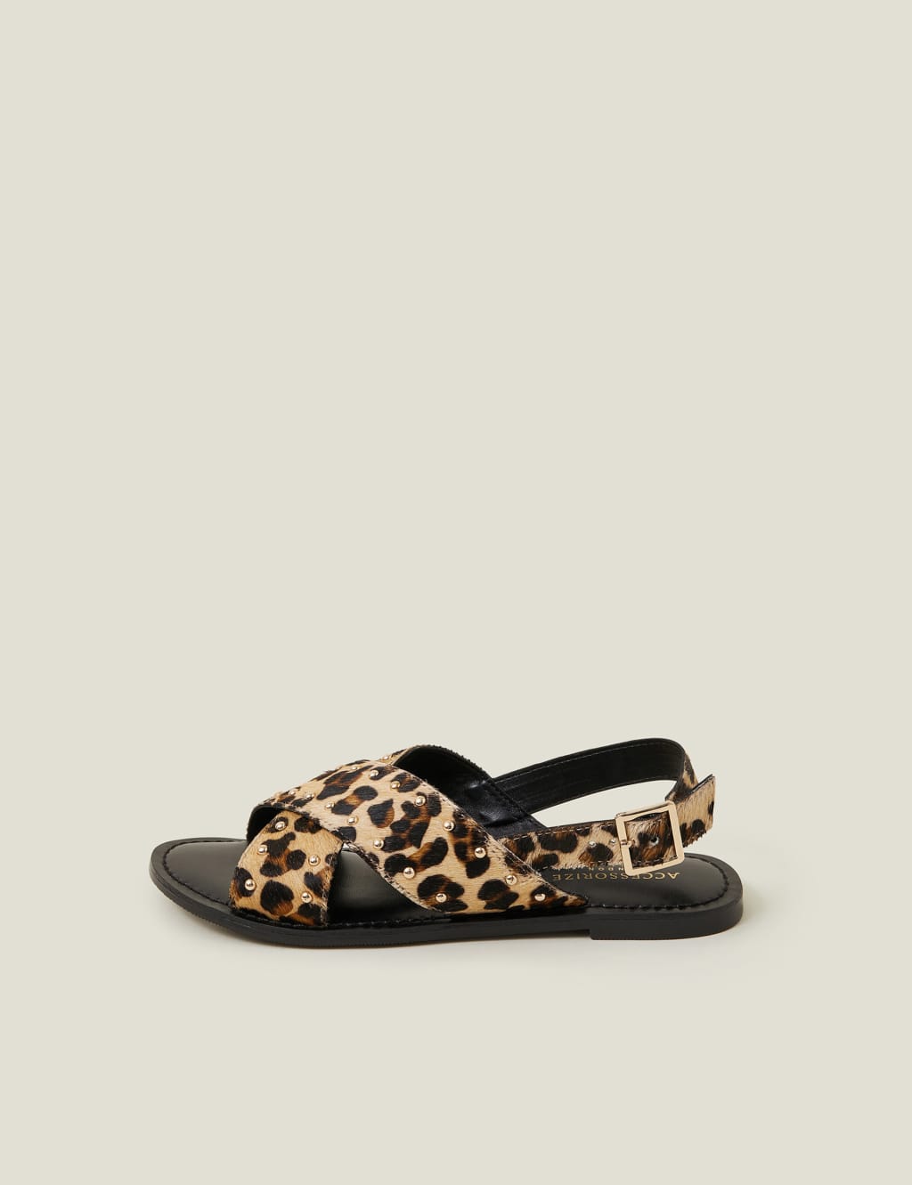 Animal Print Flat Sandals 3 of 4