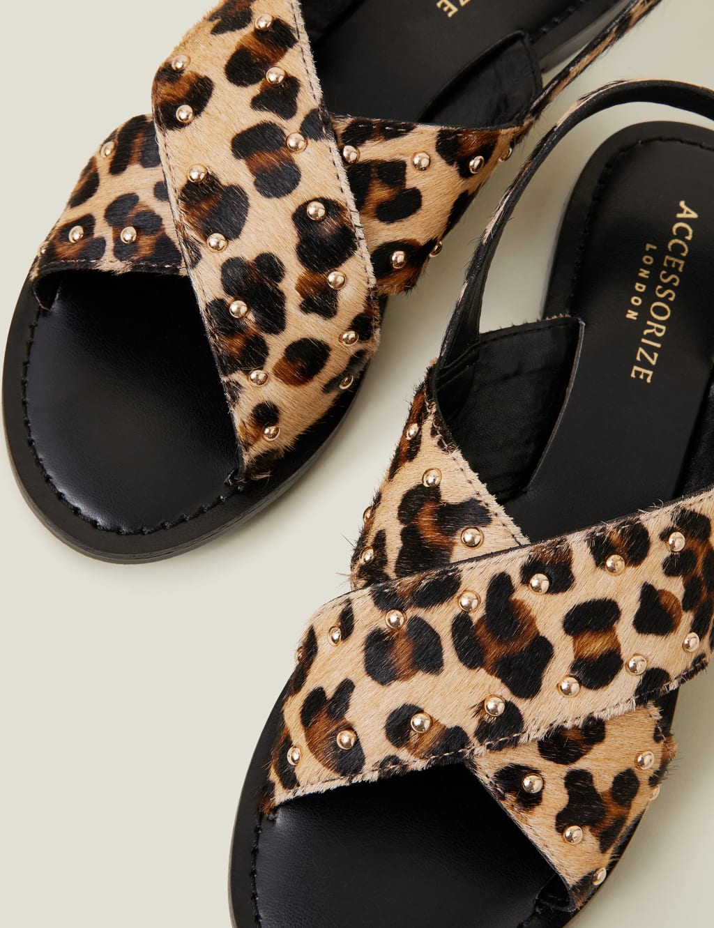 Animal Print Flat Sandals 4 of 4
