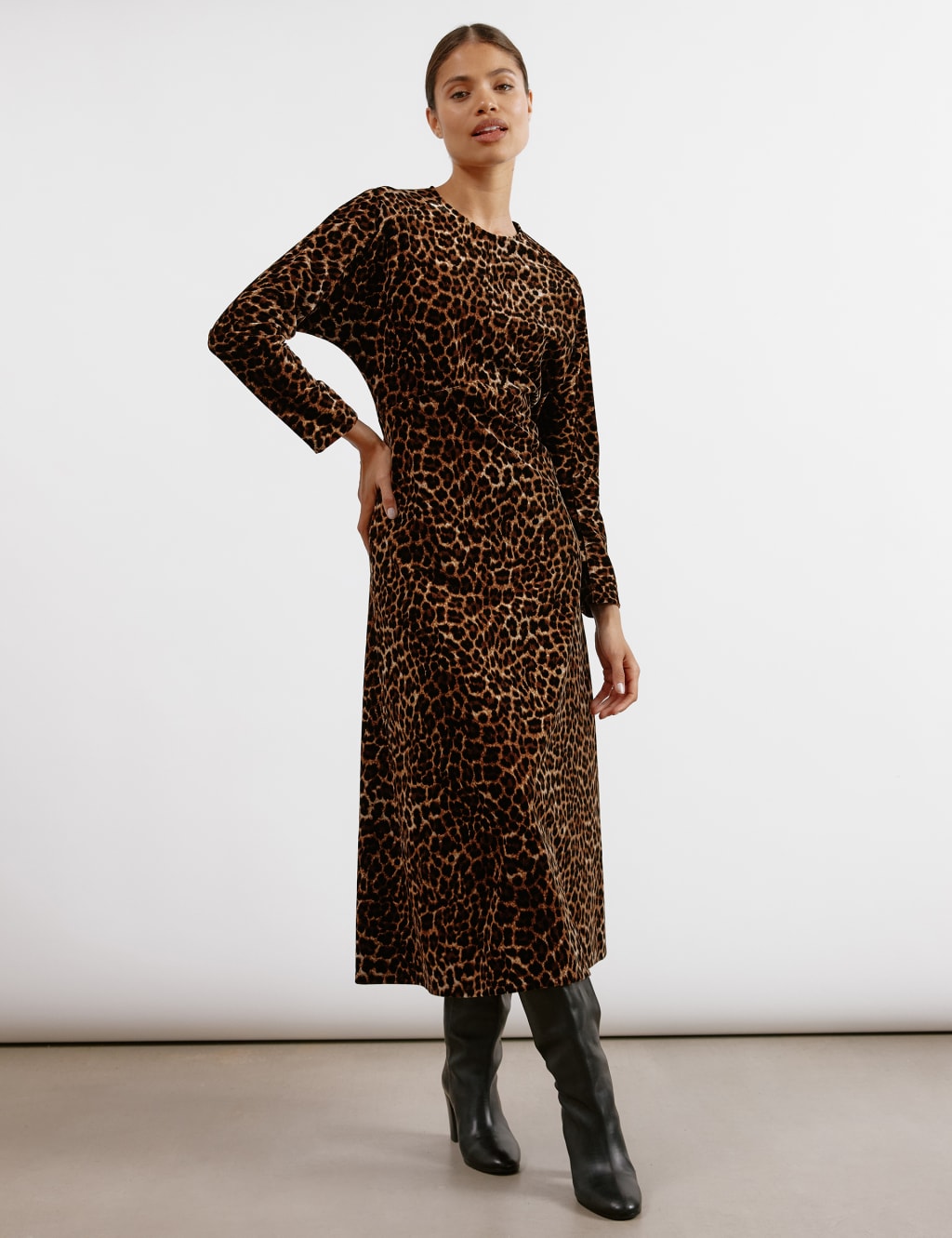 M&s animal print dress new arrivals