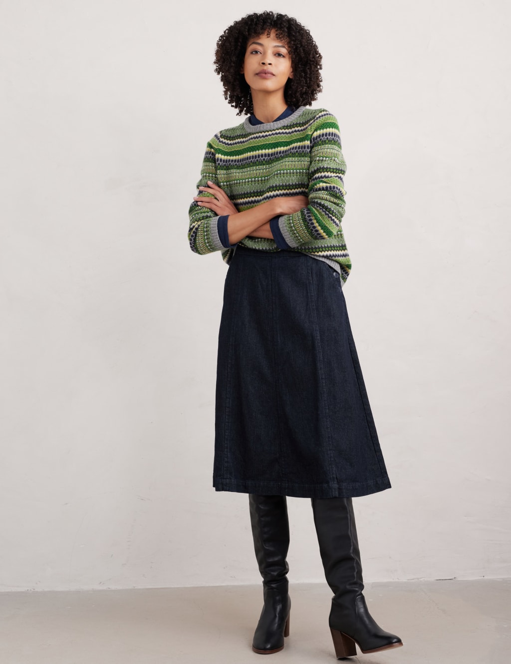 Merino Wool Rich Textured Relaxed Jumper 3 of 4