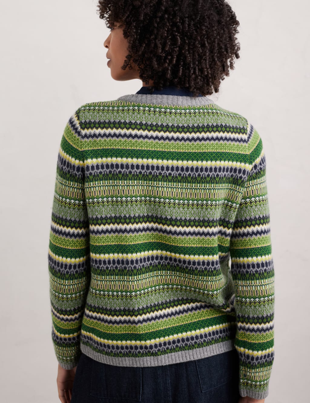 Merino Wool Rich Textured Relaxed Jumper 4 of 4