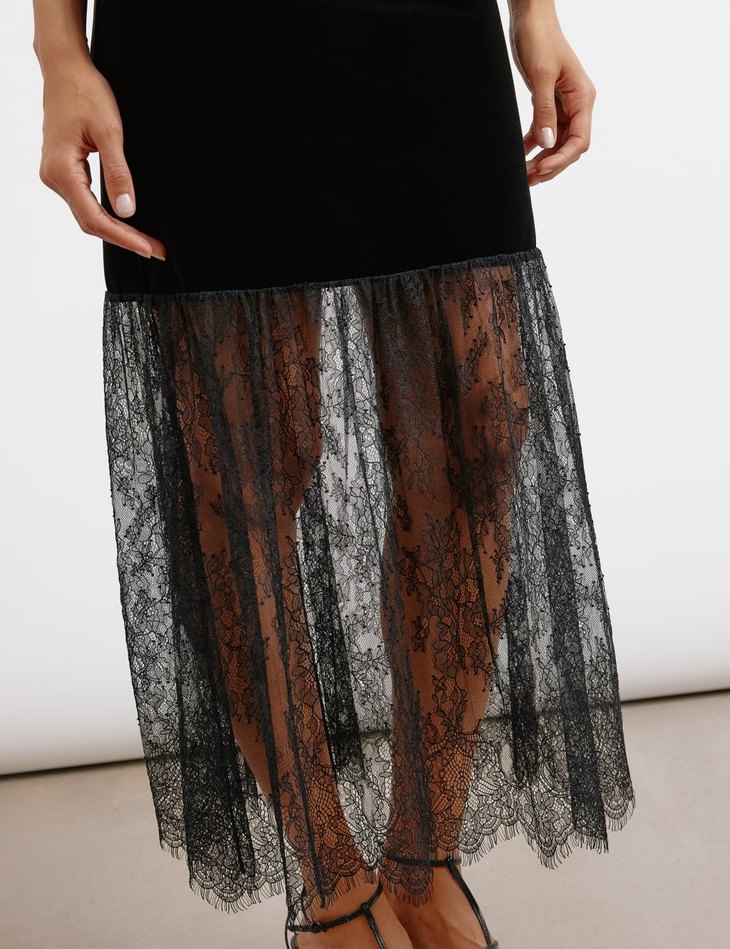 Bandeau midi skater dress cheap