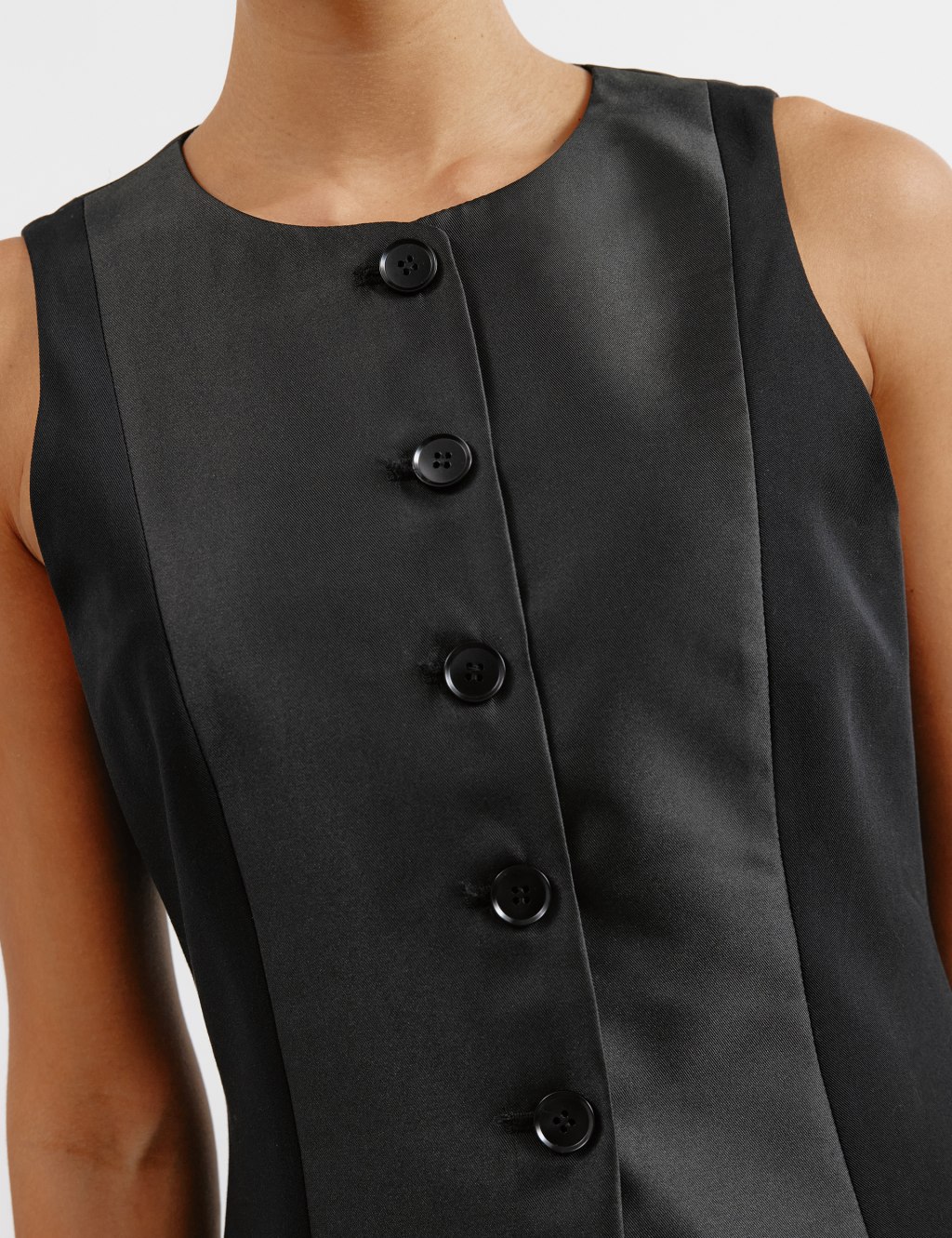 Satin Look Tuxedo Waistcoat 5 of 8
