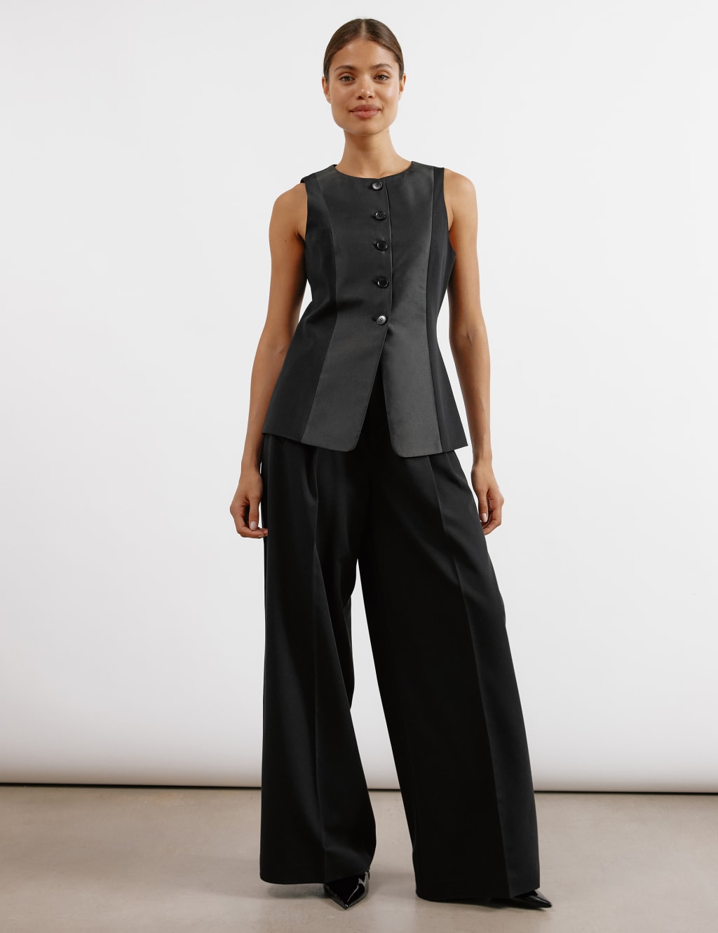 Satin Look Tuxedo Waistcoat 6 of 8