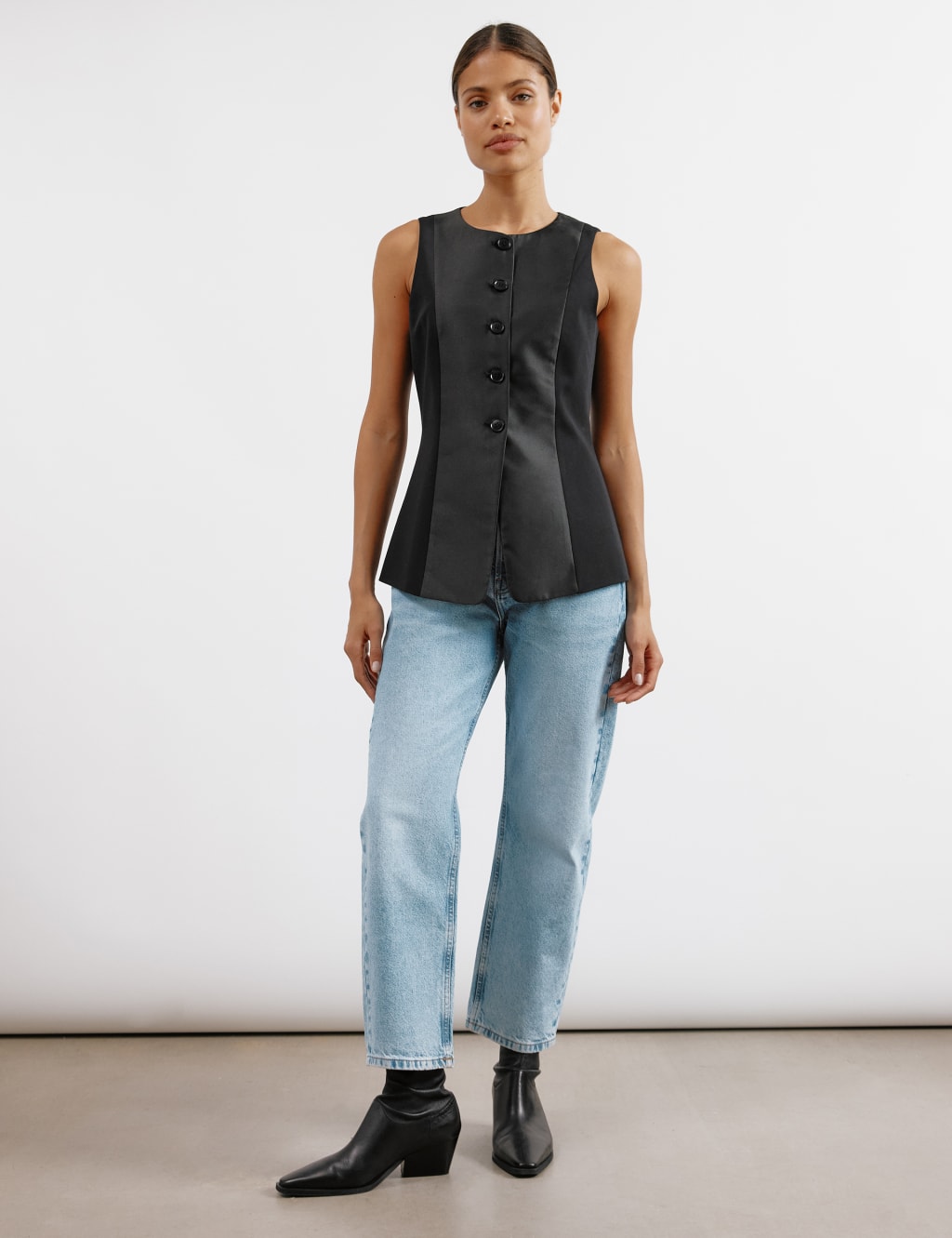 Satin Look Tuxedo Waistcoat 7 of 8