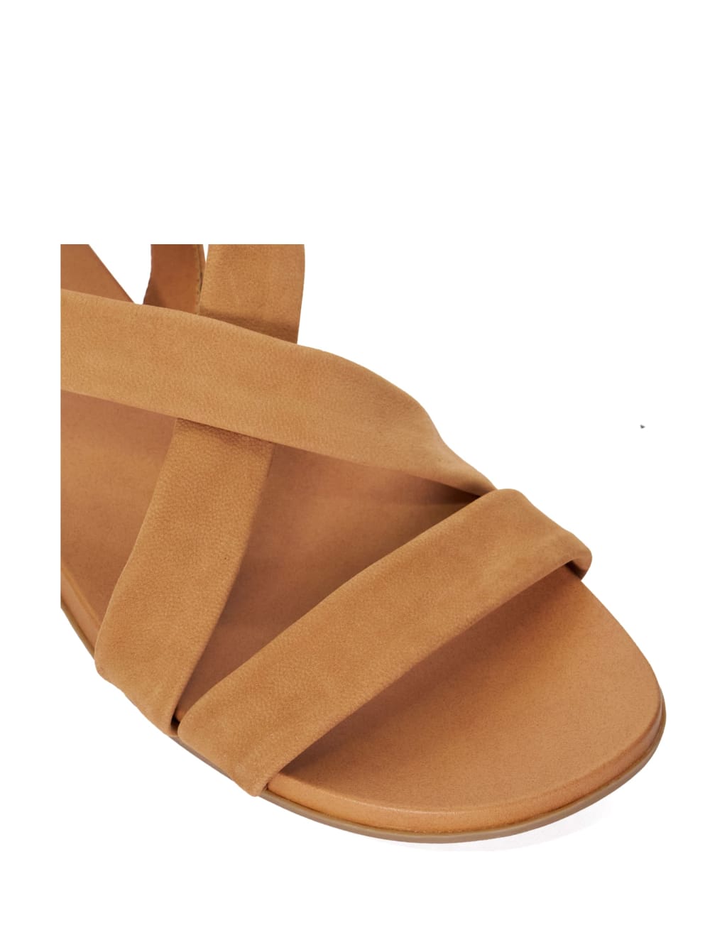 Wide Fit Leather Flat Sandals Dune London M S