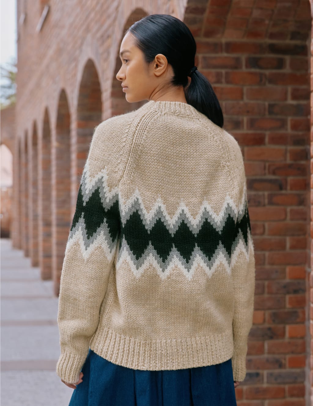Wool Blend Argyle Stripe Jumper 4 of 4
