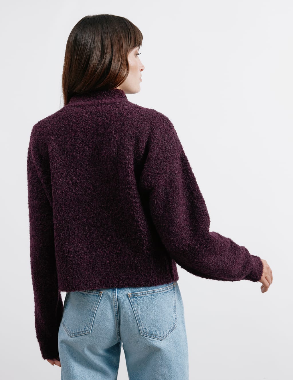 Bouclé Crew Neck Jumper with Wool 5 of 5