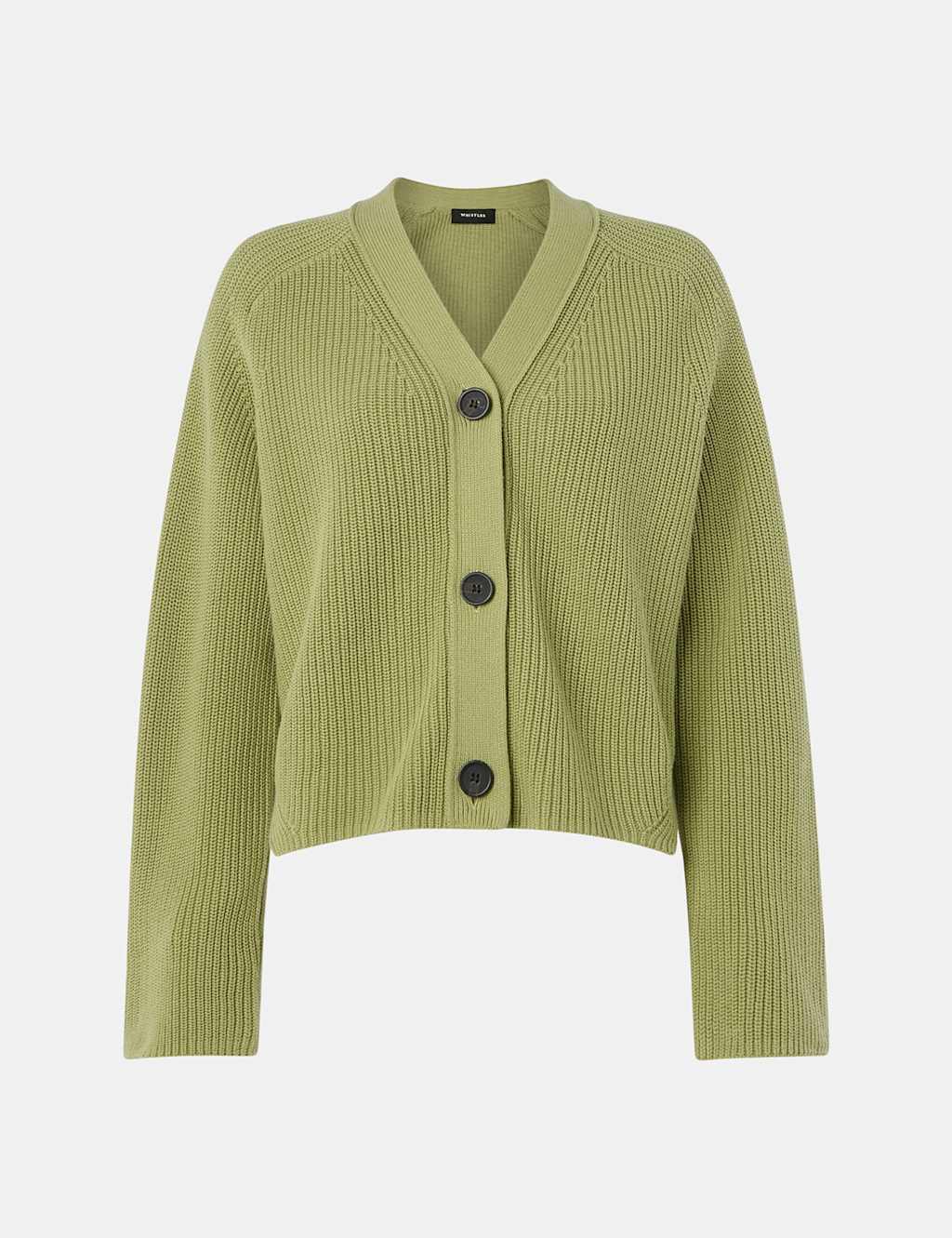 Pure Cotton Button Front Cropped Cardigan 2 of 4