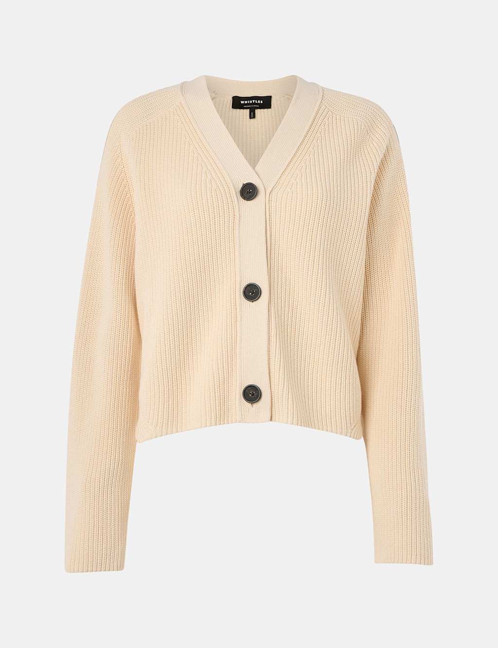 Pure Cotton Button Front Cropped Cardigan 2 of 4