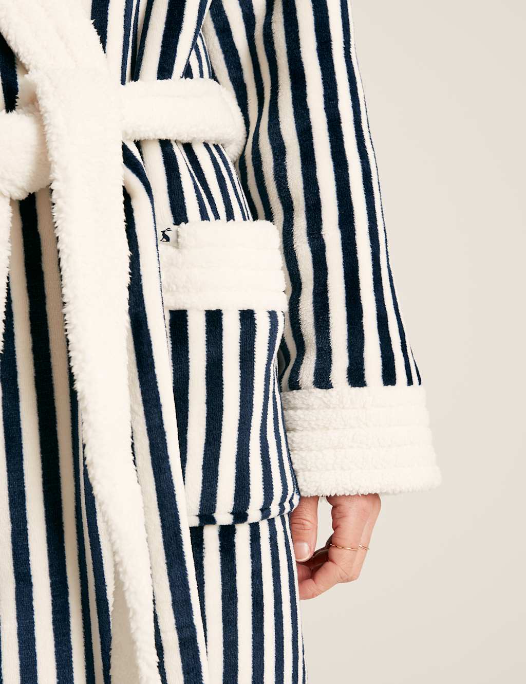 Fleece Striped Robe 5 of 5