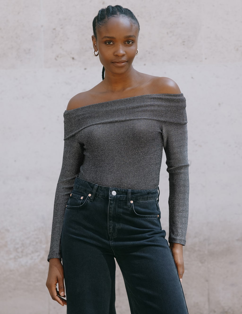 Bardot neckline top new arrivals