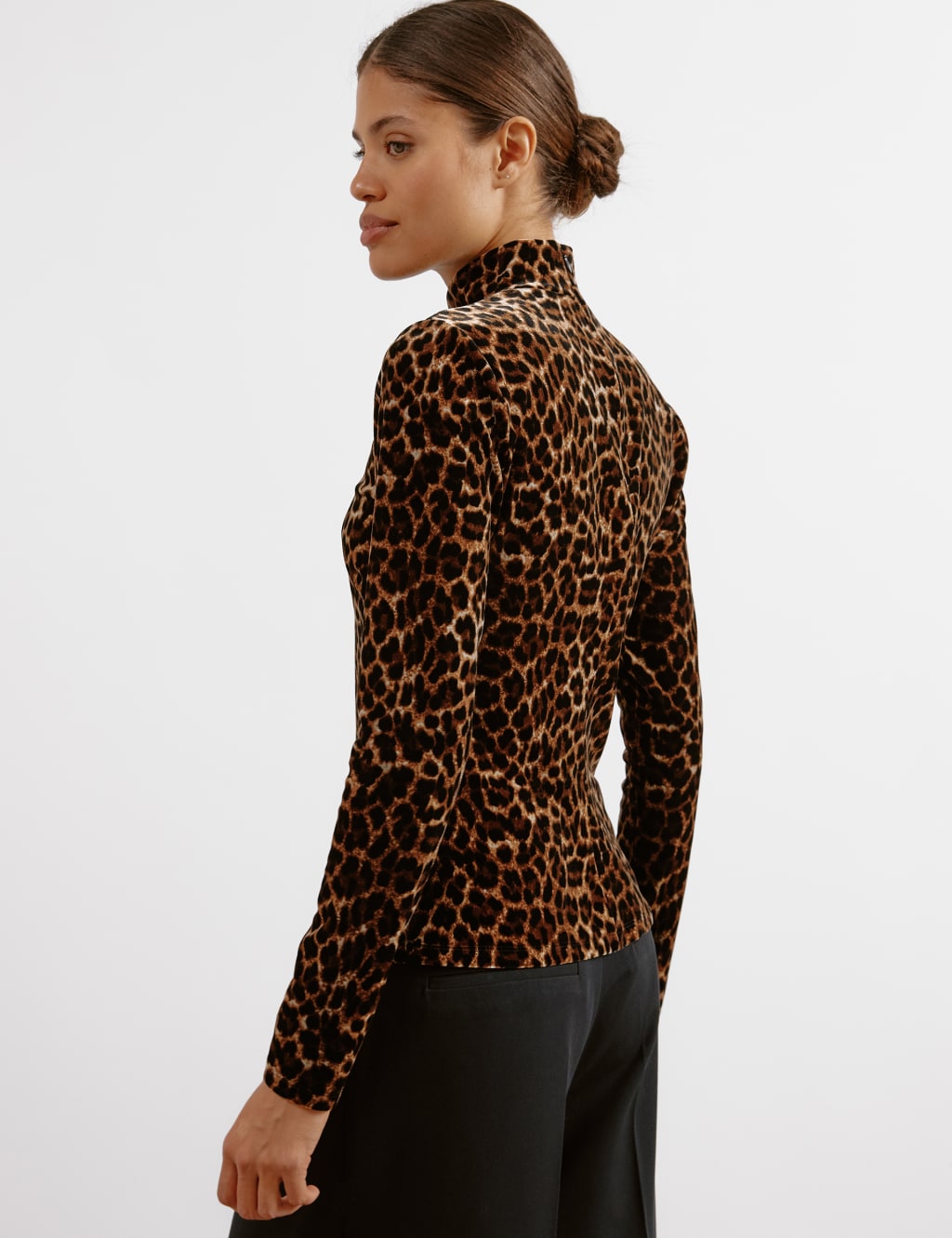 Velvet Animal Print Top 5 of 8