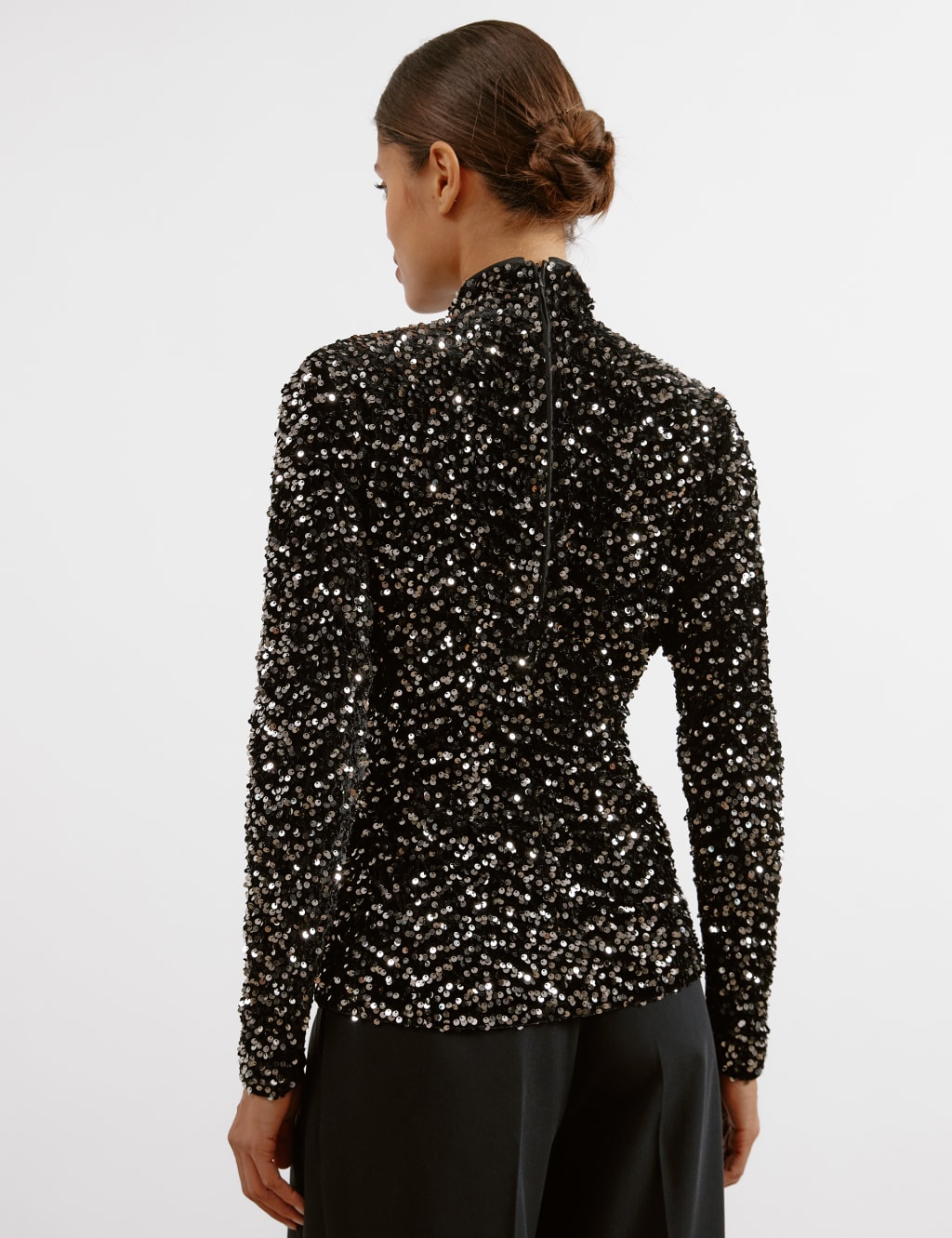 Sequin Velvet Top