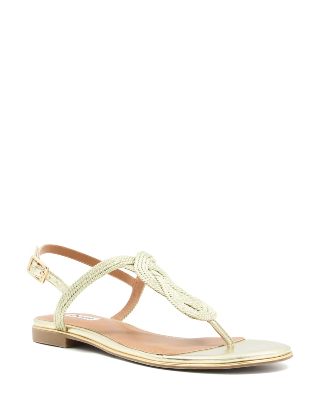 Twist Ankle Strap Flat Slingback Sandals 2 of 6