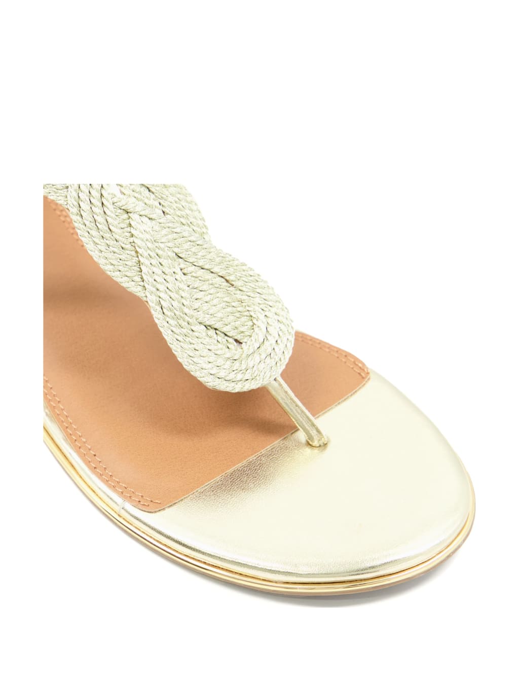 Twist Ankle Strap Flat Slingback Sandals 5 of 6