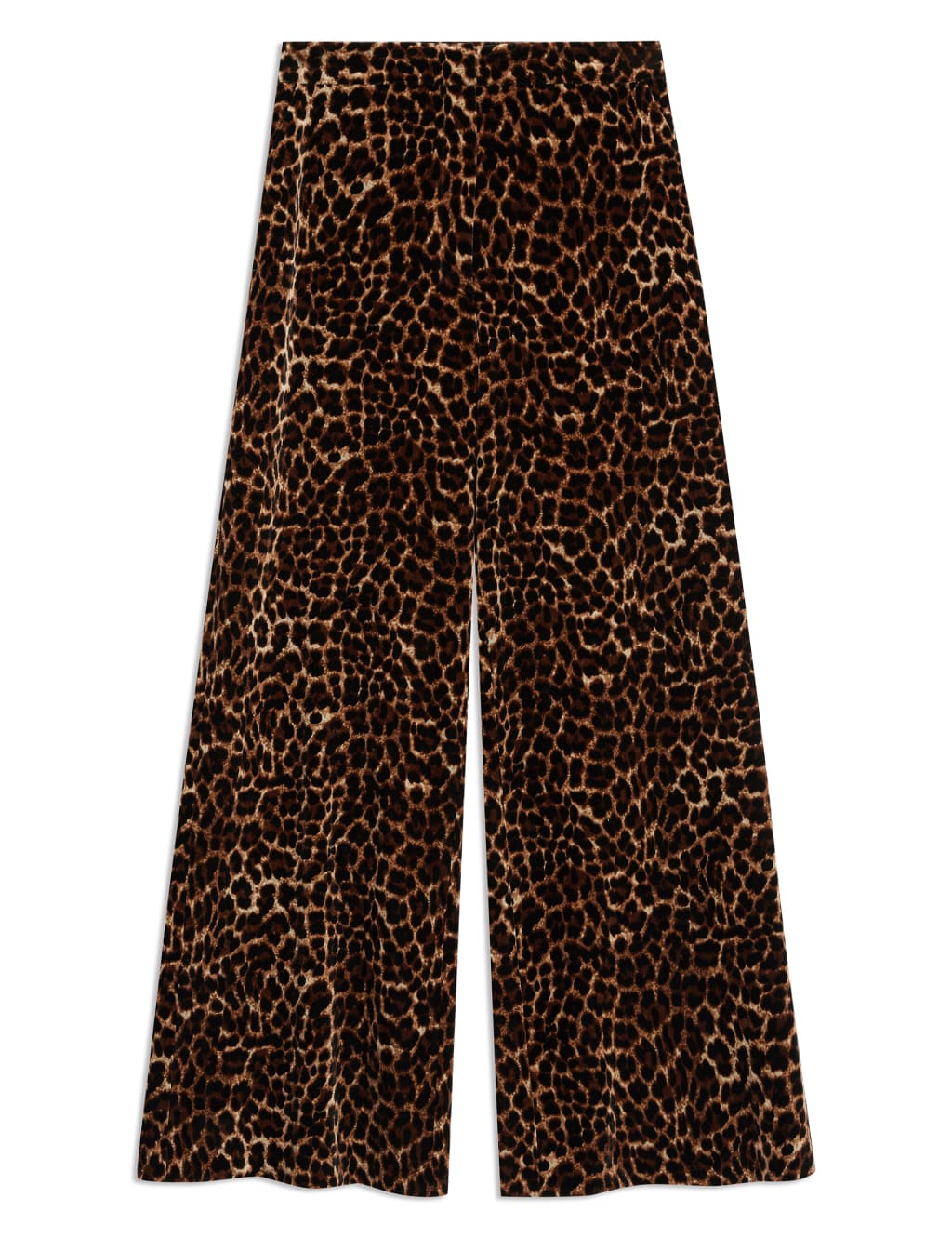 Velvet Animal Print Wide Leg Trousers 2 of 6